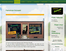 Tablet Screenshot of fahrschule-gruenwald.com